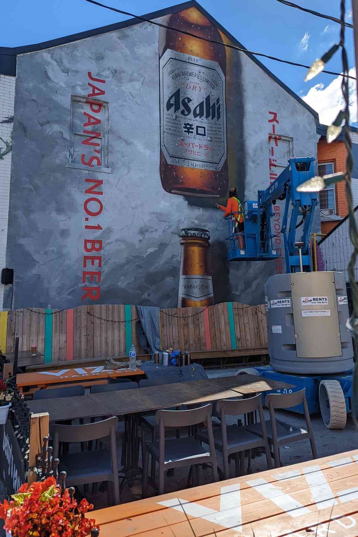 Asahi mural — Toronto, Canada — One Day Creates