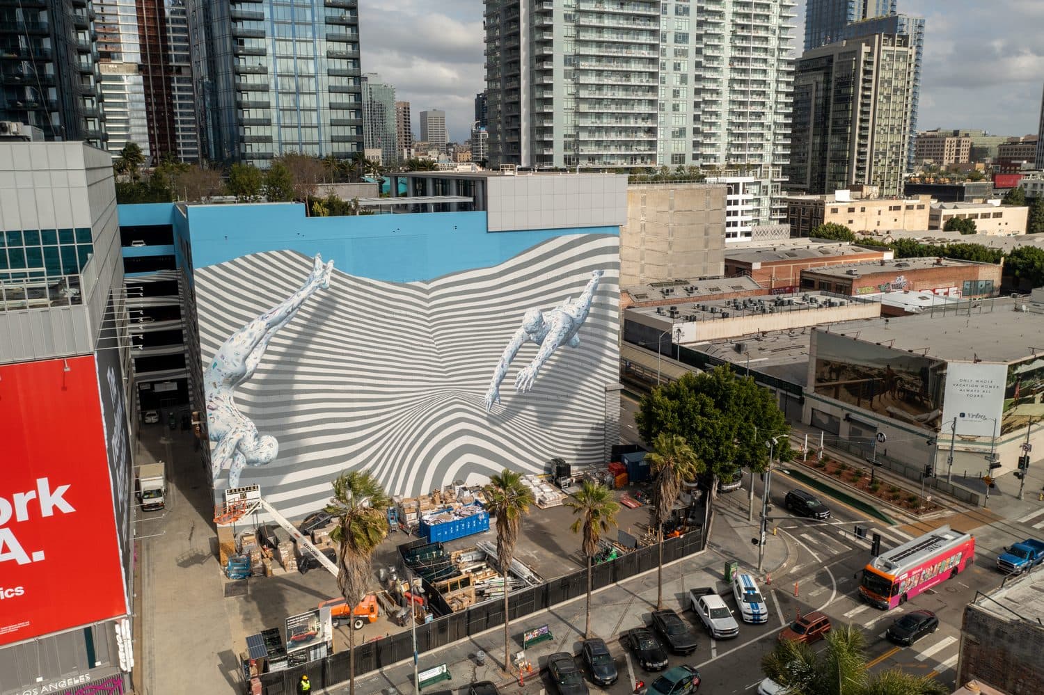 The Moxy Hotel mural — Los Angeles / Toronto — One Day Creates